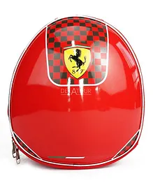 Ferrari Hard Shell Soccer Ball Sports Bag Red - 10 Inches
