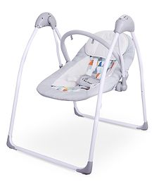 R for Rabbit Snicker Automatic Baby Swing - Grey