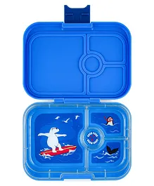 Yumbox 4 compartment Panino Bento Box with Shark Tray - Blue