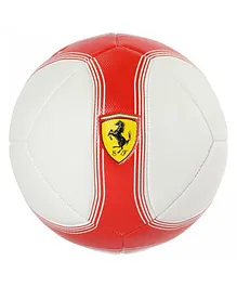 Ferrari Machine Sewing Soccer Ball SIze 5 - Red & White