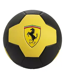 Ferrari Machine Sewing Soccer Ball Size 5 - Black & Yellow