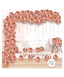Zyozi Rose Gold Balloons & Arch Kit for Birthday Party Decorations - Pack of 51