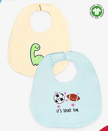 Kidbea Bamboo Bibs for Baby Pack of 2 - Multicolor