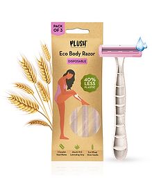 Plush Eco Razor Disposable Pack of 3- Pink