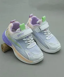 FEETWELL SHOES Ombre Gradient Sneakers - White &  Purple