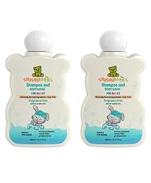 ShuShu Babies Fragrance Free Shampoo & Body Wash-200ml(Pack of 2)