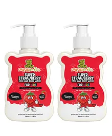 ShuShu BabiesSuper Strawberry Face and Body Wash-200 ml (Pack of 2)