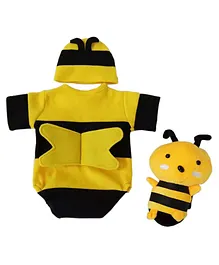 Babymoon Honeybee New Born Photography Clothes Cap & Toy - Yellow
