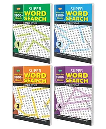 Set of 4 Super Word Search 1and 2and 3 and 4 A fun Word Search Adventure