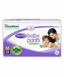 Himalaya Total Care Baby Pants Diapers With Anti Rash Shield Medium - 54 Pieces