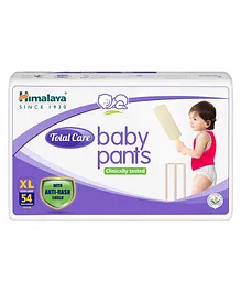 Himalaya Herbal Total Care Baby Pants Style Diapers Extra Large - 54 Pieces