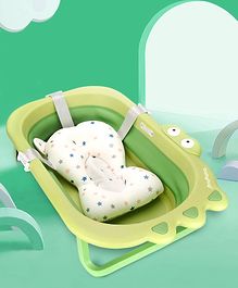 Babyhug Foldable Baby Bath Tub - Green