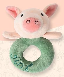 Mi Arcus Oink Ring Rattle Toy-Baby Pink