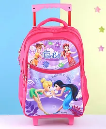 Disney Tinkerbell Trolley School Bag Pink- Height  17 Inches