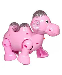 DHAWANI Cute Camel Colorful 3D Light Effects and Music - Pink