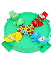 DHAWANI Hungry  Frog Eat Beans Game 4 Players - Multicolor