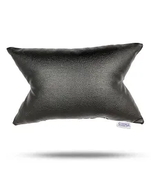 Sleepsia Small Car Headrest Cushion Travel Neck Support for Car Office Chair  (Black)