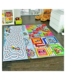 MUREN Jumbo 3 in 1 Ludo, Snake & Ladder Big Size Reversible Kids Play Mat-mickey Mouse (Color May Vary)