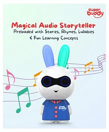 Tarbull SuperBuddy Rabbito-Kids Speaker 900+ Stories Rhymes Songs for the Age 2-8 years Blue