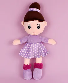 Dukiekooky Kids Purple Cute & Adorable plush Soft Doll - Height 45 cm