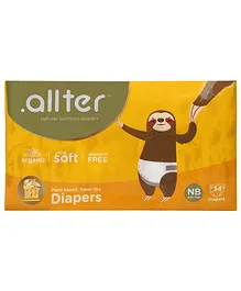Allter Organic Bamboo Diaper New Born 34 Pieces - Explorer