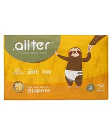 Allter Organic Bamboo Diapers Small Size 32 Pieces - Explorer