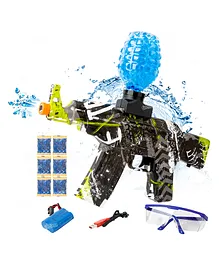 Zest 4 Toyz 2 in 1 Shooting Air & Water Gel Ball Gun Toy for Boys Water Beads and Goggles For Outdoor Activities - Green
