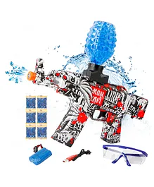 Zest 4 Toyz 2 in 1 Shooting Air & Water Gel Ball Gun Toy for Boys Water Beads and Goggles For Outdoor Activities - Red
