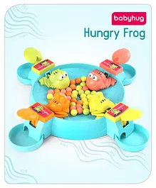 Babyhug Hungry Frog Beads Eating Board Game- Multicolor