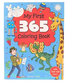 My First 365 Jumbo Coloring Book For Kids With Tear Out Sheets - English