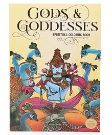 Gods and Goddesses Spiritual Coloring Book - English