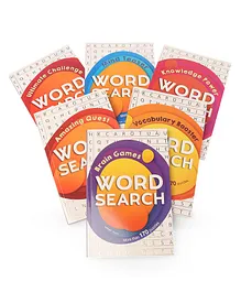 The Mega Word Search Library Gift Boxset For Kids A Collection of 6 Books - English