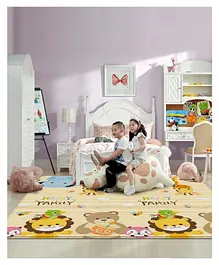 FunBlast Cute Baby Happy Family theme Folding Mat for Kids  Multicolor