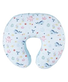 haus & kinder 100% Cotton Feeding & Nursing Pillow - Pink & Blue