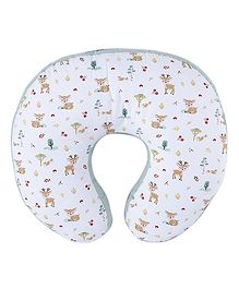 haus & kinder 100% Cotton Feeding & Nursing Pillow - Pink & Grey