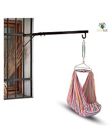 Baby Cradles For New Born Baby With Polycotton Fabric-Pink