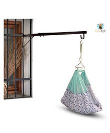 Beetot Baby Cradle for a Newborn Baby with Cotton Fabric - Blue