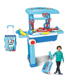 Sanjary Little Doctor's Bring Along Medical Clinic Suitcase 2in1 Doctor Set Role & Pretend Toy With Briefcase for kids multicolour