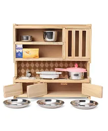 Sunny Cook N Serve Wooden Kitchen Set - Brown