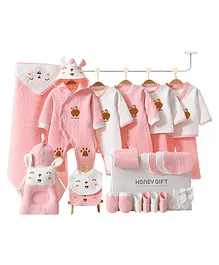 Little Surprise Box Hunny Bunny New Born Gift Hamper All Season Wear Clothes - Pink