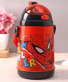 Marvel Spider-Man BPA Free Insulated Straw Sipper Water Bottle Red - 400ml