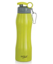 Sizzle Sports Stainless Steel Lightweight Leakproof Water Bottle with Flip Lid Green - 750 ml