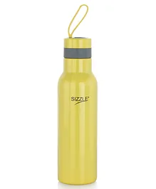 Sizzle Modern Stainless Steel Lightweight Leakproof Water Bottle Yellow - 1000 ml