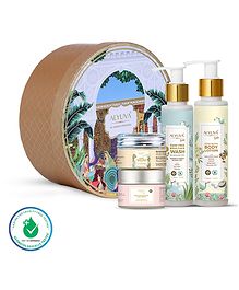 Alyuva Baby Care Gift Box of Body Wash Body Lotion Moistlene and Face Cream - 200 ml & 80 g
