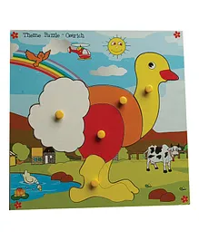 KIDS LOGIC Theme Puzzle Ostrich - Multicolor