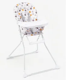 Mothercare High Chair With Food Try & Cup Holder Dot Print- Multicolor