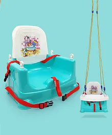 NHR 5 in 1 Multipurpose Baby Booster Chair with Rope - Sea Green