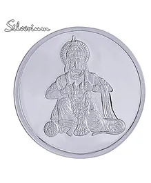 Silverium 99% BIS Hallmarked Hanumanji 10 g coin - Silver