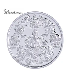 Silverium 99% BIS Hallmarked Astha Laxmiji 10 g coin - Silver