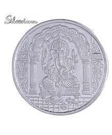 Silverium 99% BIS Hallmarked Ganeshji 10 g coin - Silver